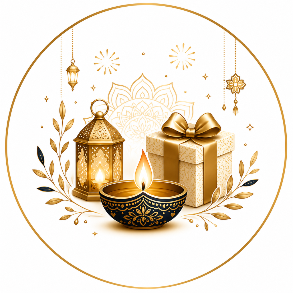gift lamp and diya