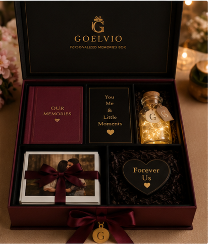 Goelvio personalized memories gift with keepsakes and photos
