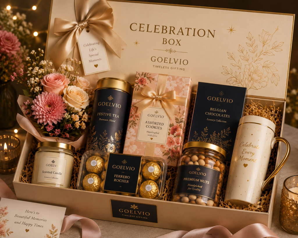 Premium gift hamper with chocolates