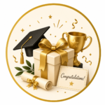 a gift trophy and hat