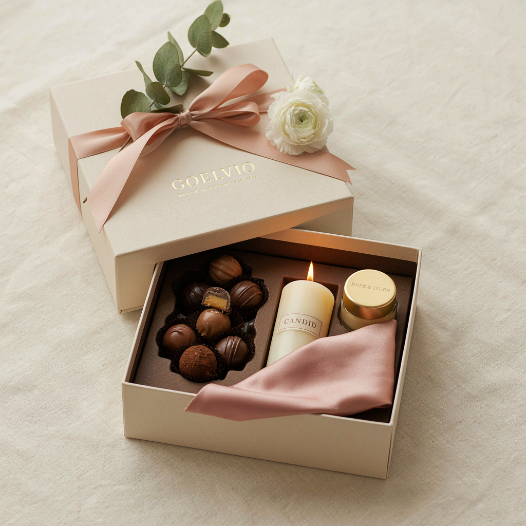 Elegant gift box with ribbon